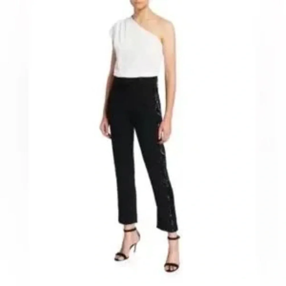 Derek Lam | NWT | 10 Crosby One Shoulder Jumpsuit | Black & White | Size 10